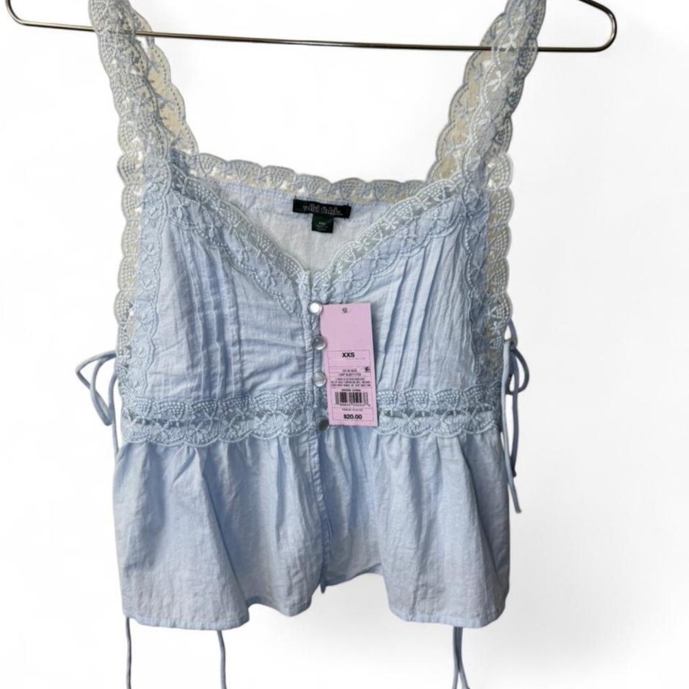 Wild Fable Light Blue Lace Camisole